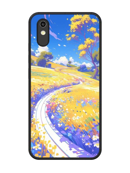 Vibrant Spring Meadow Glossy Soft Edge Case for Vivo Y1S