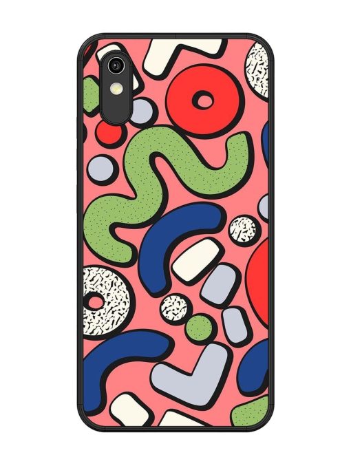 Groovy Geometric Shapes Glossy Soft Edge Case for Vivo Y1S