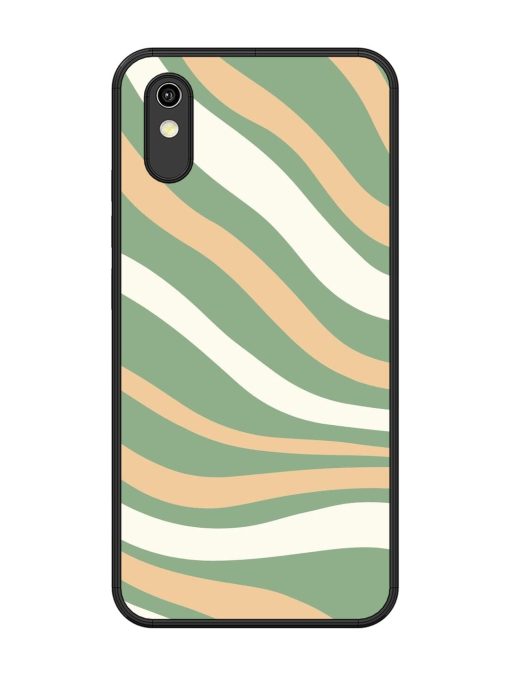 Wavy Pastel Paradise Glossy Soft Edge Case for Vivo Y1S