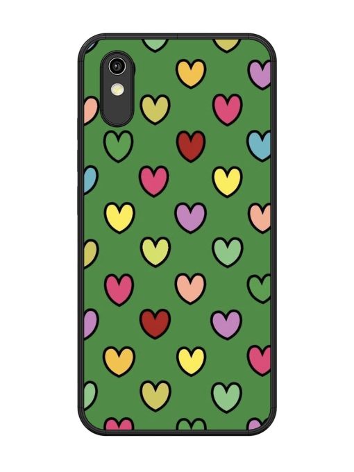 Rainbow Heart Parade Glossy Soft Edge Case for Vivo Y1S