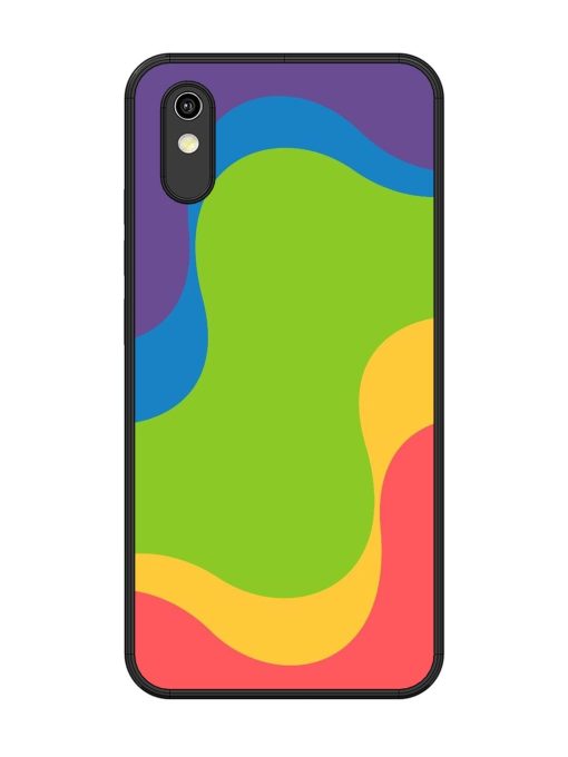 Wavy Rainbow Wonderland Glossy Soft Edge Case for Vivo Y1S