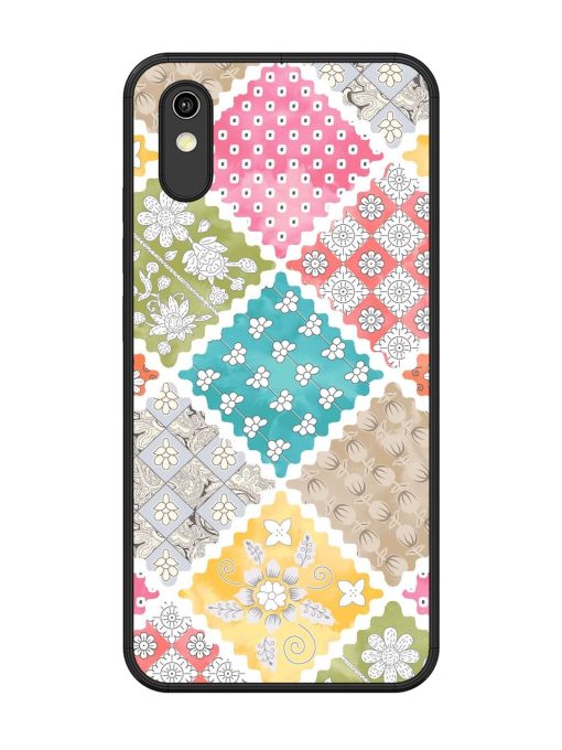 Patchwork Dreamscape Glossy Soft Edge Case for Vivo Y1S