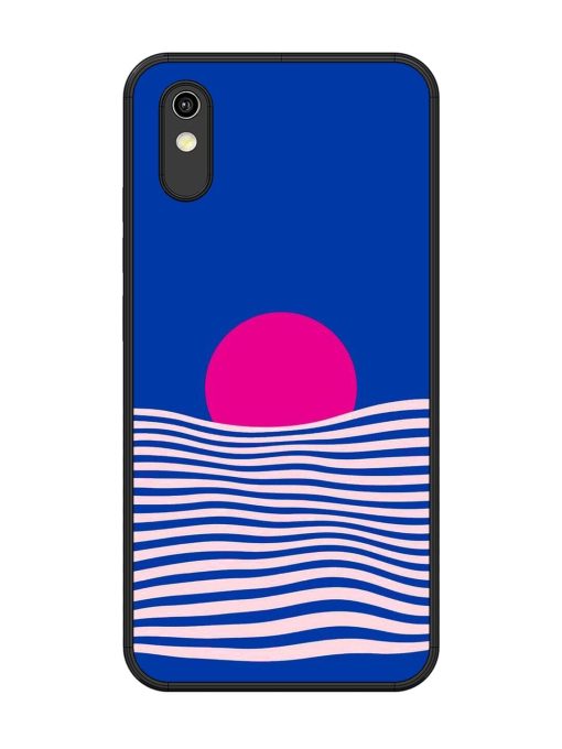 Pink Sunset Over Blue Waves Glossy Soft Edge Case for Vivo Y1S