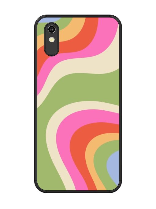 Wavy Rainbow Wonderland Glossy Soft Edge Case for Vivo Y1S