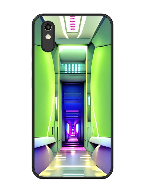 Neon Corridor Glossy Soft Edge Case for Vivo Y1S