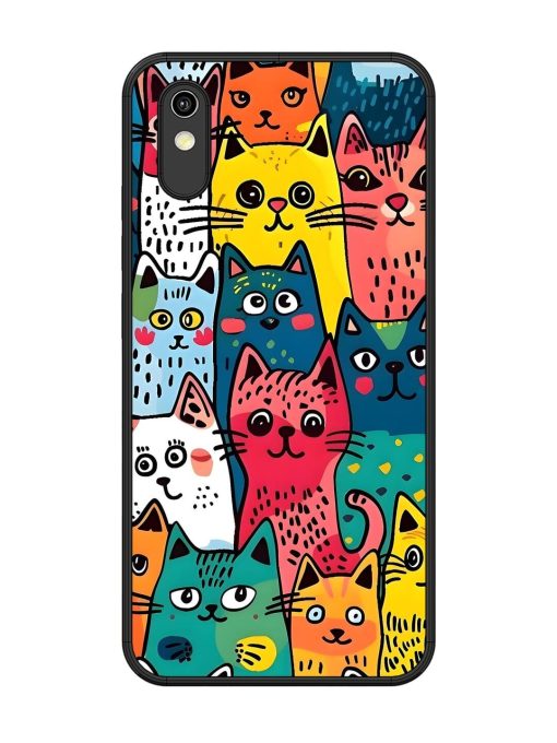 Feline Frenzy Glossy Soft Edge Case for Vivo Y1S