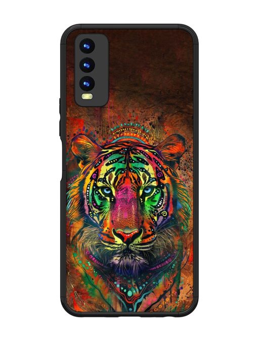 Cosmic Tiger Glossy Soft Edge Case for Vivo Y20 Chachhi