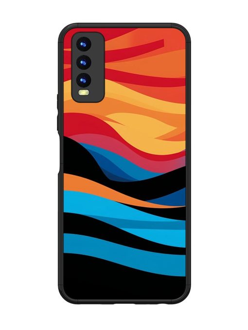 Blazing Currents Glossy Soft Edge Case for Vivo Y20 Chachhi