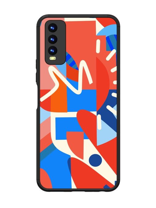 Abstract Harmony Glossy Soft Edge Case for Vivo Y20 Chachhi