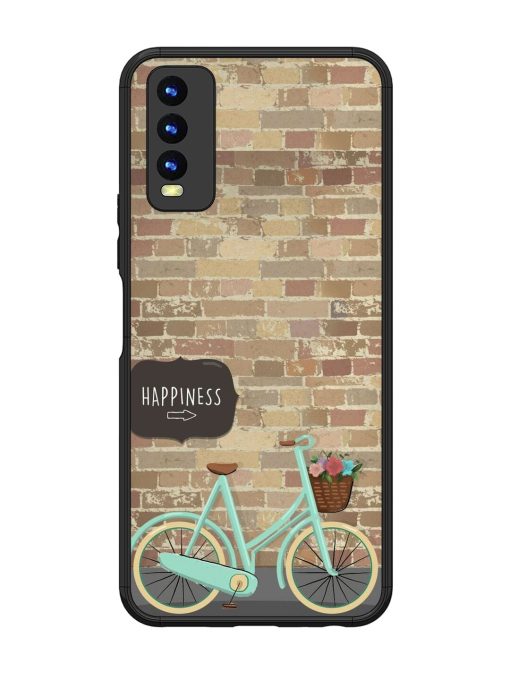 Pedaling Towards Happiness Glossy Soft Edge Case for Vivo Y20 Chachhi