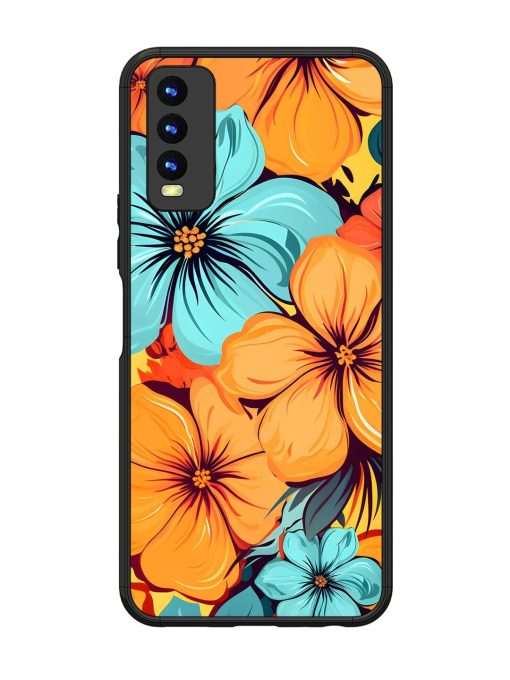 Tropical Bloom Glossy Soft Edge Case for Vivo Y20 Chachhi