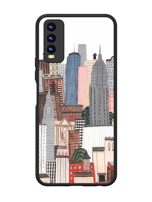 Cityscape Dreams Glossy Soft Edge Case for Vivo Y20 Chachhi