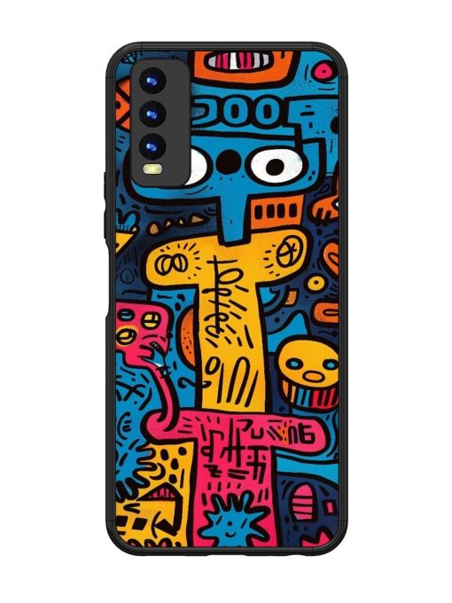 Doodletopia Glossy Soft Edge Case for Vivo Y20 Chachhi