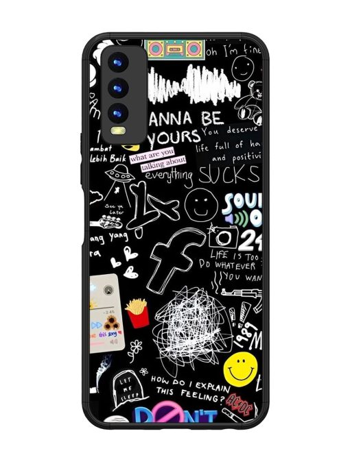 Doodle Diary Glossy Soft Edge Case for Vivo Y20