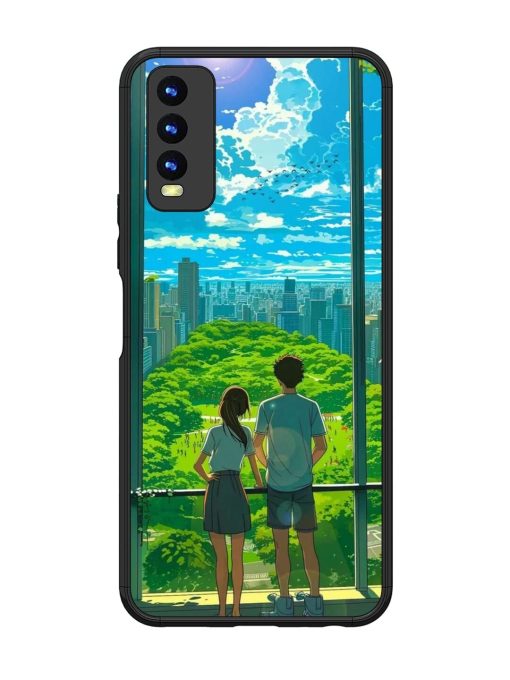 Cyberpunk Dreamscape Glossy Soft Edge Case for Vivo Y20 Chachhi