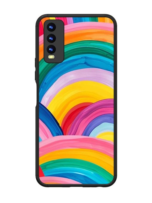 Rainbow Symphony Glossy Soft Edge Case for Vivo Y20 Chachhi