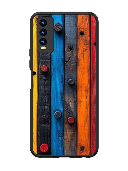 Rainbow Plank Glossy Soft Edge Case for Vivo Y20 Chachhi