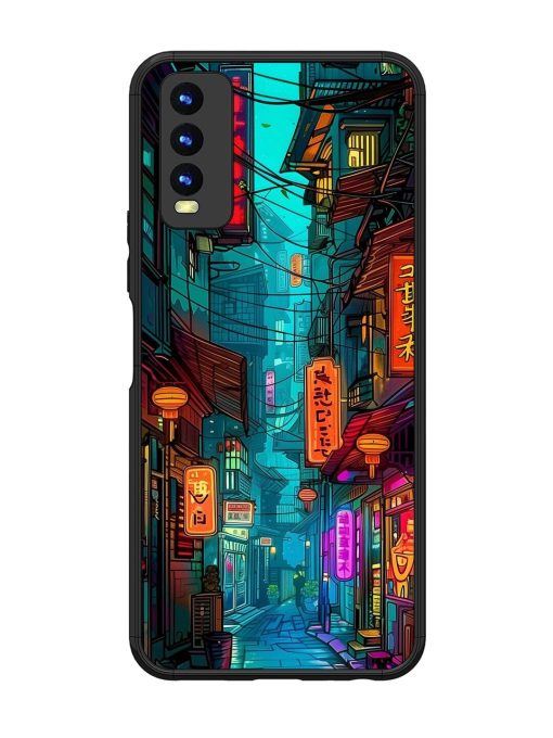 Neon Nightscape Glossy Soft Edge Case for Vivo Y20 Chachhi