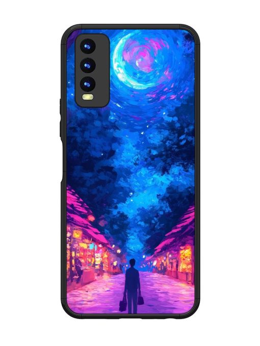 Neon Nightscape Glossy Soft Edge Case for Vivo Y20 Chachhi