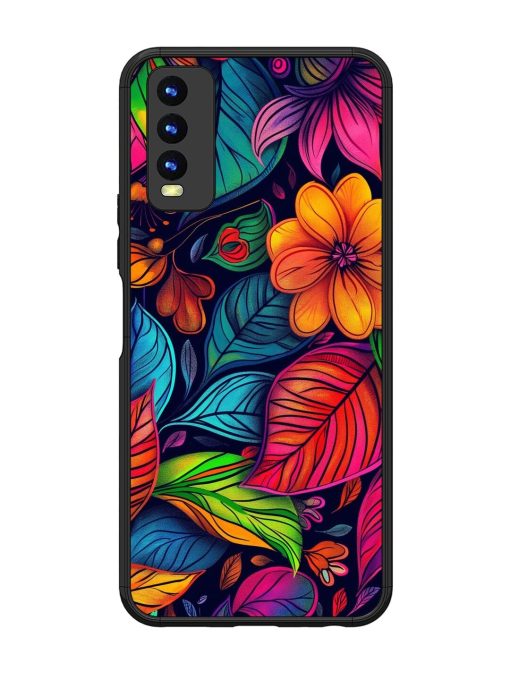 Rainbow Of Blooms Glossy Soft Edge Case for Vivo Y20 Chachhi