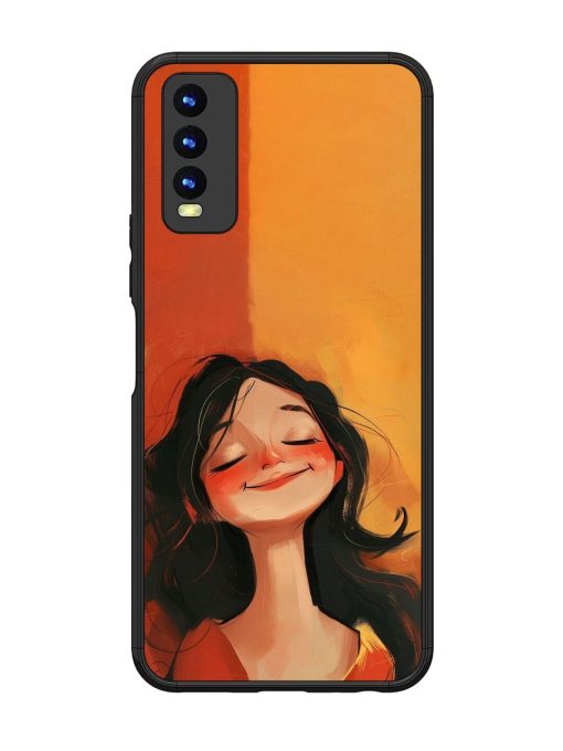 Neon Girl Glossy Soft Edge Case for Vivo Y20 Chachhi