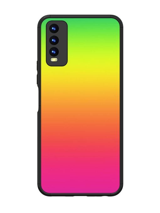 Rainbow Gradient Glossy Soft Edge Case for Vivo Y20 Chachhi