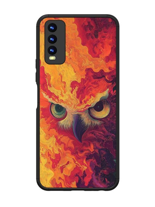 Fiery Owl Glossy Soft Edge Case for Vivo Y20 Chachhi