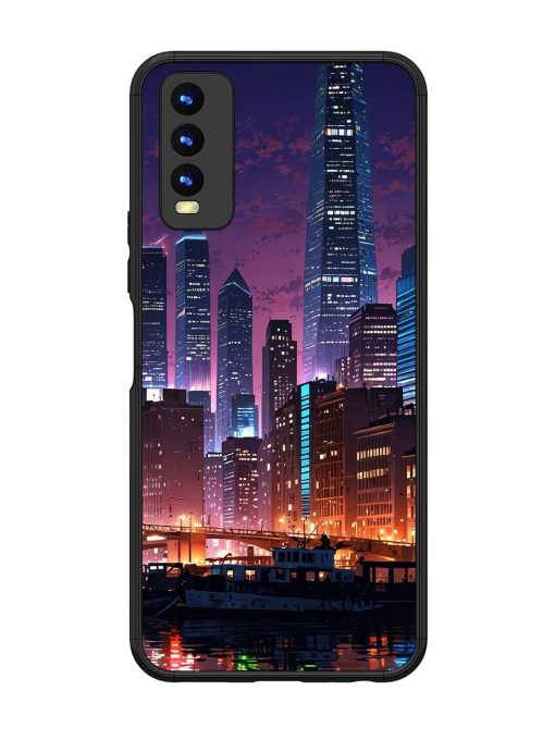 Neon Nightscape Glossy Soft Edge Case for Vivo Y20 Chachhi