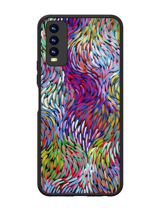 Vibrant Waves Glossy Soft Edge Case for Vivo Y20 Chachhi