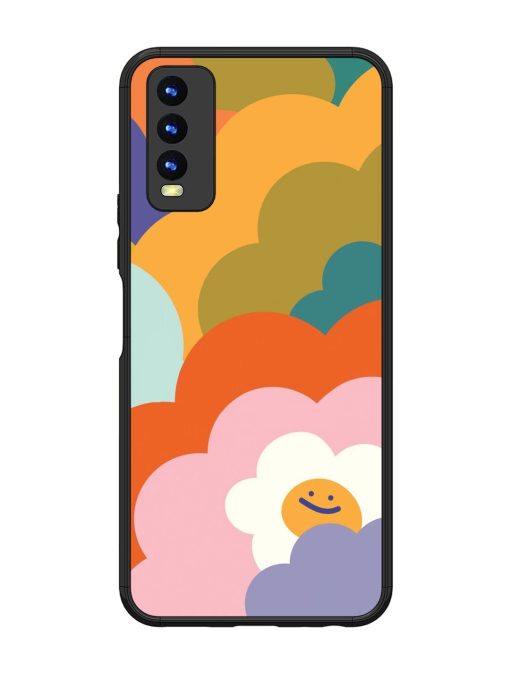 Happy Flower Power Glossy Soft Edge Case for Vivo Y20 Chachhi