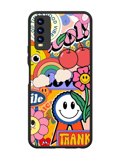 Good Times Good Vibes Glossy Soft Edge Case for Vivo Y20 Chachhi