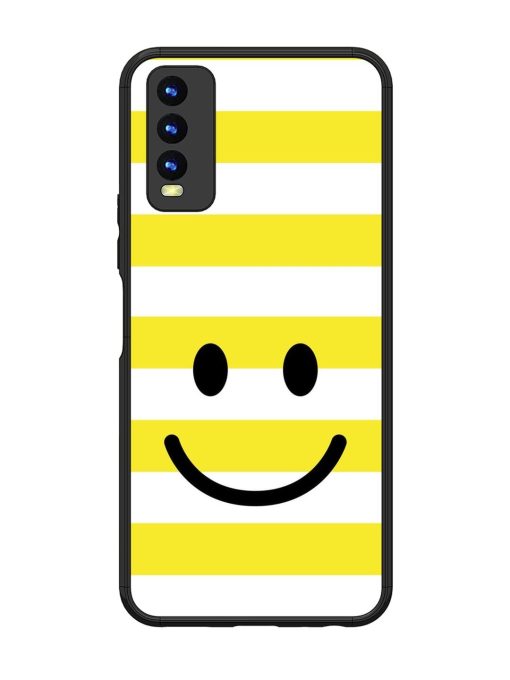 Smiling Stripes Glossy Soft Edge Case for Vivo Y20 Chachhi