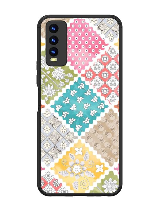 Patchwork Dreamscape Glossy Soft Edge Case for Vivo Y20 Chachhi