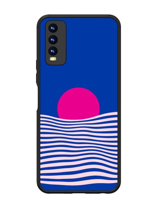 Pink Sunset Over Blue Waves Glossy Soft Edge Case for Vivo Y20 Chachhi