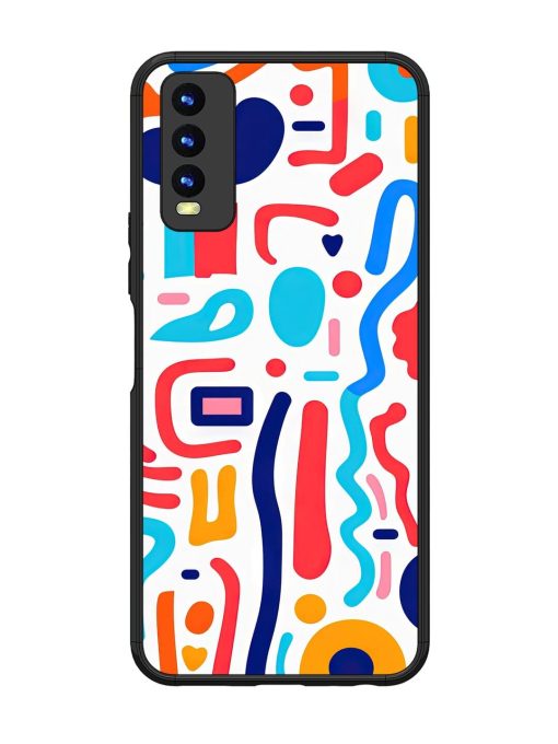 Whimsical Doodle Chaos Glossy Soft Edge Case for Vivo Y20 Chachhi