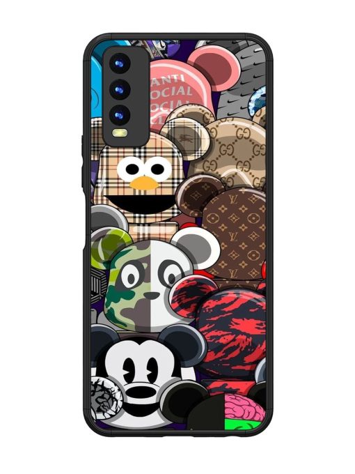 Streetwear Bearbrick Extravaganza Glossy Soft Edge Case for Vivo Y20 Chachhi