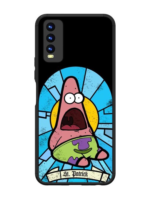 St. Patrick'S Day Stained Glass Patrick Star Glossy Soft Edge Case for Vivo Y20 Chachhi