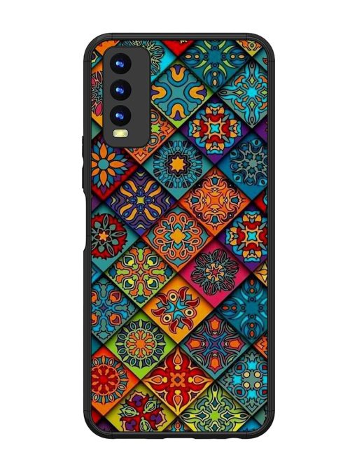 Patchwork Mandala Mosaic Glossy Soft Edge Case for Vivo Y20 Chachhi