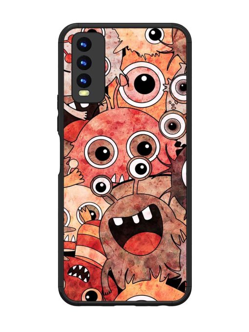 Monster Mash Glossy Soft Edge Case for Vivo Y20 Chachhi