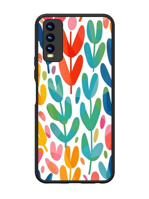 Rainbow Of Blooms Glossy Soft Edge Case for Vivo Y20 Chachhi