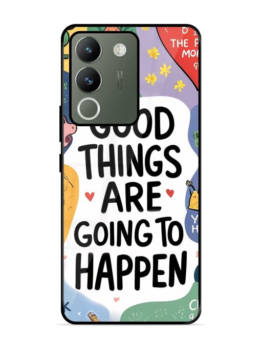 Uplifting Scribbles Glossy Soft Edge Case for Vivo Y200 (5G) Chachhi