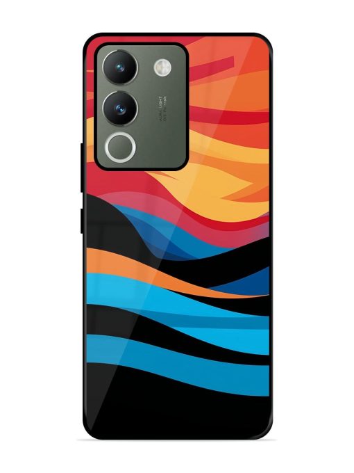 Blazing Currents Glossy Soft Edge Case for Vivo Y200 (5G) Chachhi