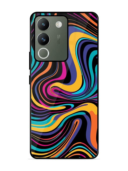 Psychedelic Swirl Glossy Soft Edge Case for Vivo Y200 (5G) Chachhi