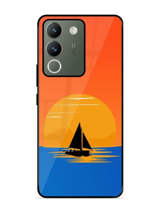 Sunset Sail Glossy Soft Edge Case for Vivo Y200 (5G) Chachhi