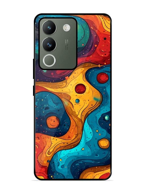 Cosmic Swirl Glossy Soft Edge Case for Vivo Y200 (5G) Chachhi