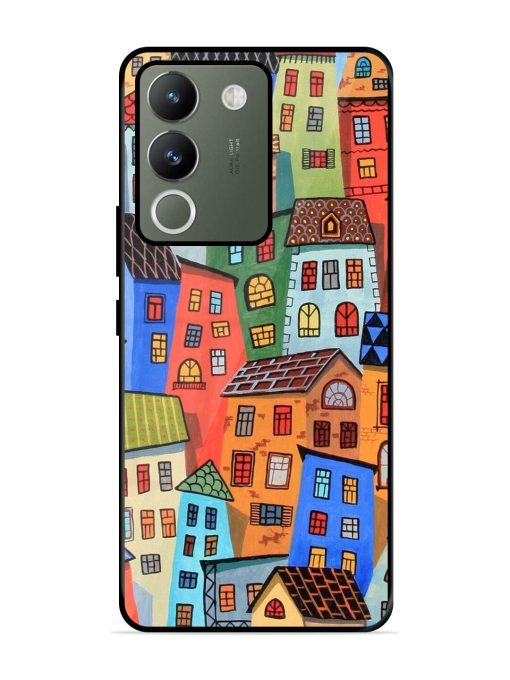 Rainbow House Glossy Soft Edge Case for Vivo Y200 (5G) Chachhi