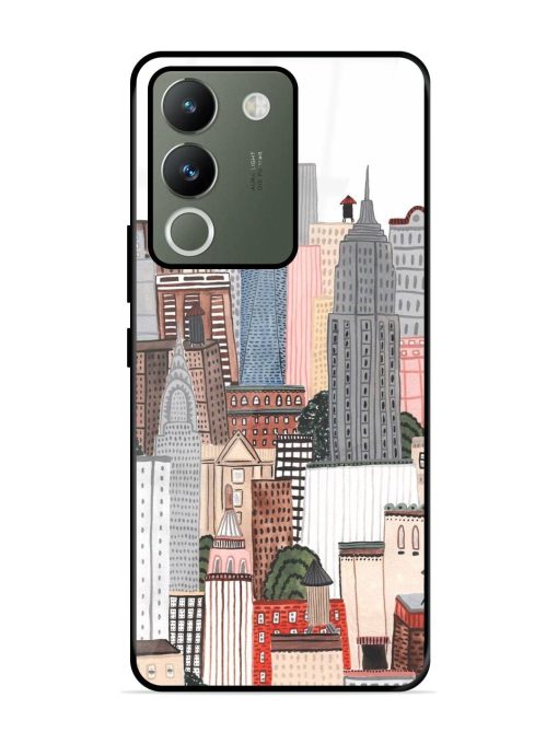 Cityscape Dreams Glossy Soft Edge Case for Vivo Y200 (5G) Chachhi