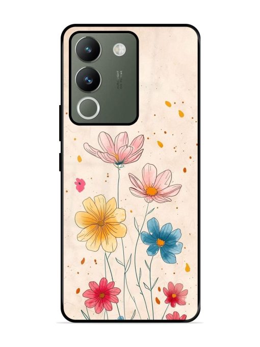 Delicate Bloom Glossy Soft Edge Case for Vivo Y200 (5G) Chachhi