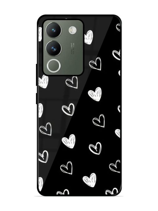 Scattered Hearts Glossy Soft Edge Case for Vivo Y200 (5G) Chachhi