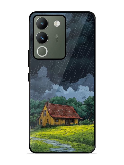 Rainy Day Retreat Glossy Soft Edge Case for Vivo Y200 (5G) Chachhi